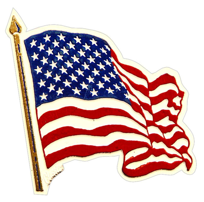 USA FLAG, WAVY MAGNET