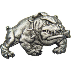 BULLDOG PEWTER HAT PIN