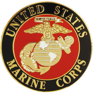 US MARINE CORPS LOGO 1" HAT PIN