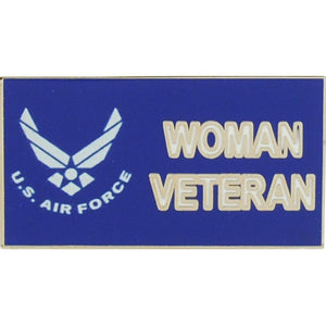 US AIR FORCE, WOMAN VETERAN HAT PIN