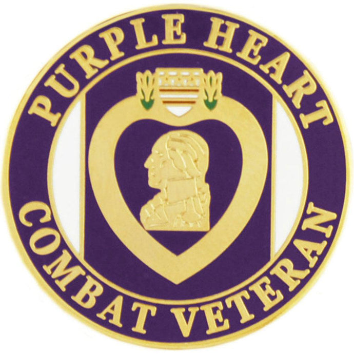PURPLE HEART, COMBAT HAT PIN