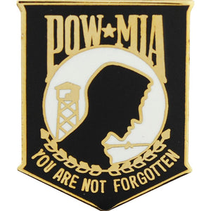 POW*MIA, YOU'RE NOT FORGOTTEN BLACK HAT PIN