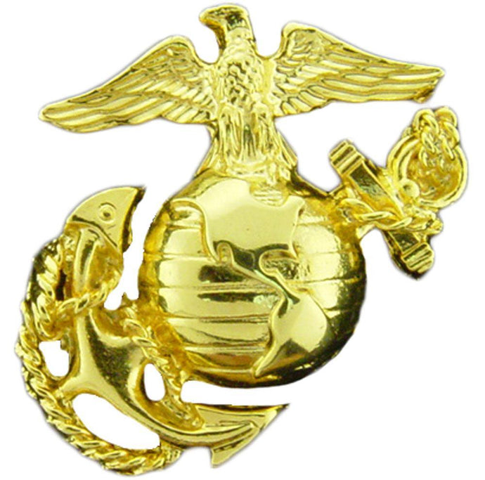 US MARINE CORPS EMBLEM, C1, LEFT HAT PIN