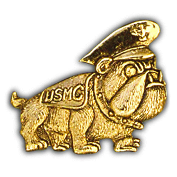 US MARINE CORPS EMBLEM, BULLDOG HAT PIN