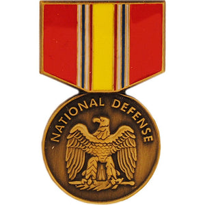 NATIONAL DEF, MEDAL HAT PIN