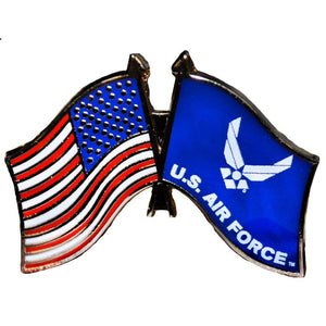 US AIR FORCE FLAG, USA FLAG HAT PIN