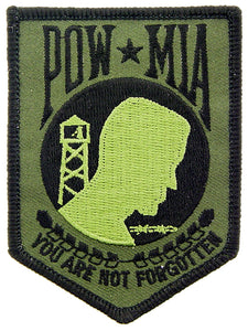 POW*MIA GREEN PATCH