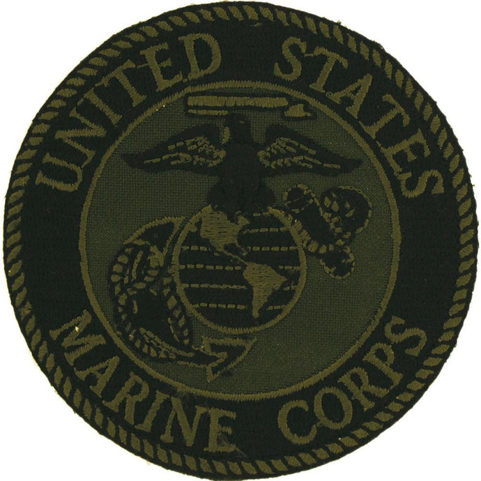 US MARINE CORPS LOGO GREEN PATCH