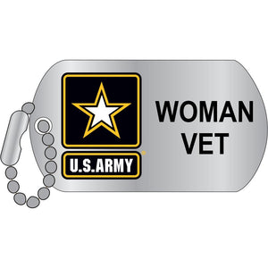 ARMY, WOMAN VETERAN HAT PIN